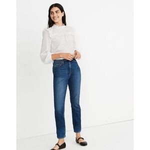 Madewell The High-Rise Slim Boyjean in Barksdale Wash 24